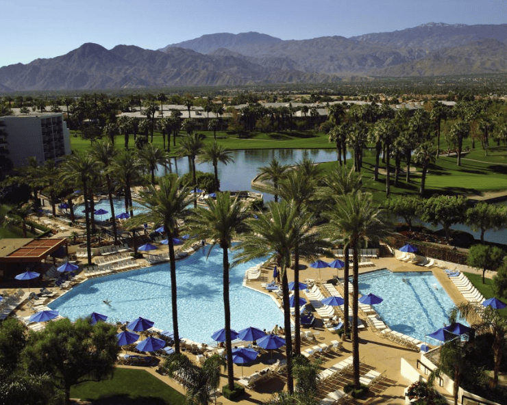 hotel view from above