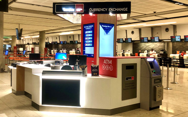 Travelex store in Christchurch Airport