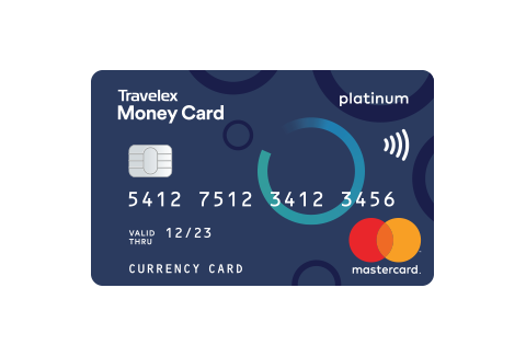 Graphic detailing a Travelex Money Card