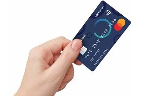 Travelex Money Card Photo of a hand holding the award winning Travelex Money Card