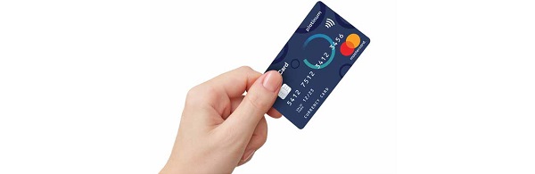 Photo of a hand holding the award winning Travelex Money Card